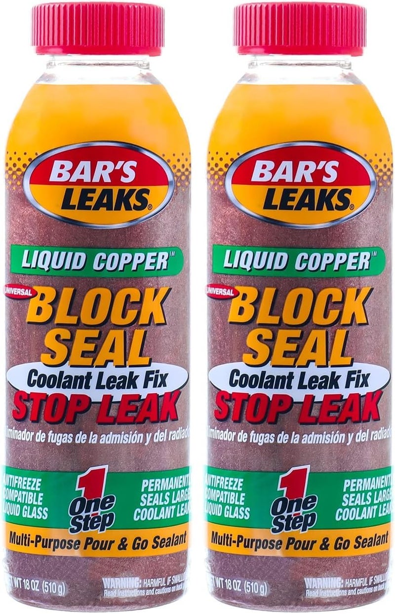 1109 Block Seal Liquid Copper Intake and Radiator Stop Leak - 18 oz. (Pack of 2)