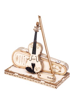 KASTWAVE 3D Wooden Puzzle Wooden Craft Kits for Kids DIY Model Violin Kit to Build for Girls Adorable Gifts for Teens & Adults  - Image 1