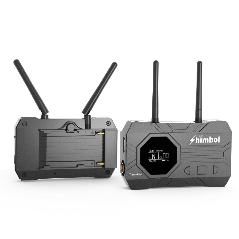 Shimbol ZO1000 Wireless Video Transmission System USBC UVC Capture1080P HDMI SDI Transmitter and Receiver 008s Latency 1000ft Range 1 TX to 2 RX monioringfor Live Streaming