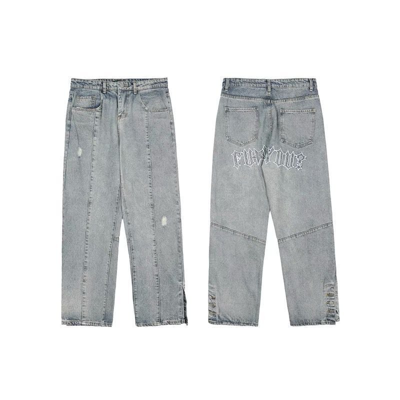Unisex Casual Daily Denim Jeans - Image 1