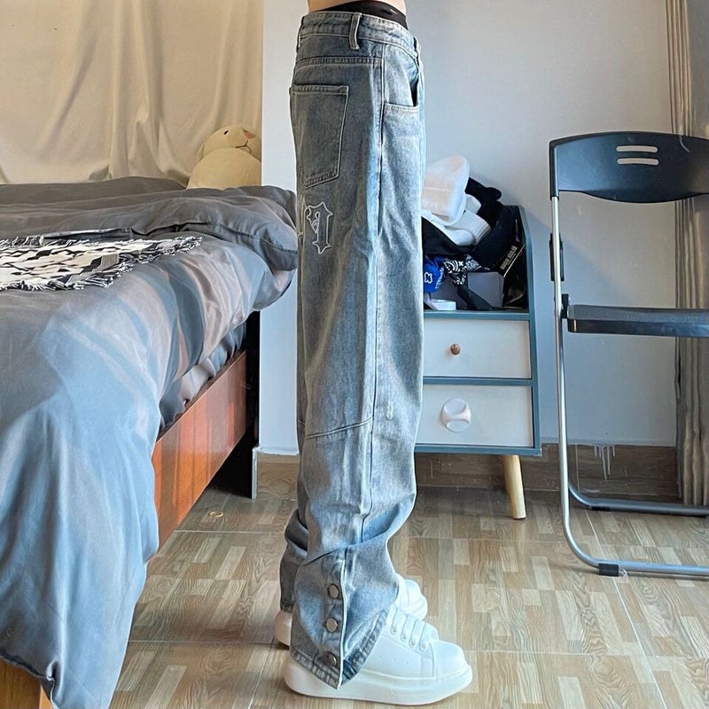 Unisex Casual Daily Denim Jeans - Image 3