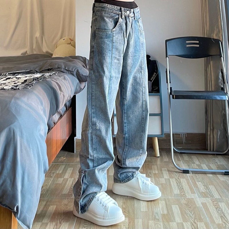 Unisex Casual Daily Denim Jeans - Image 4