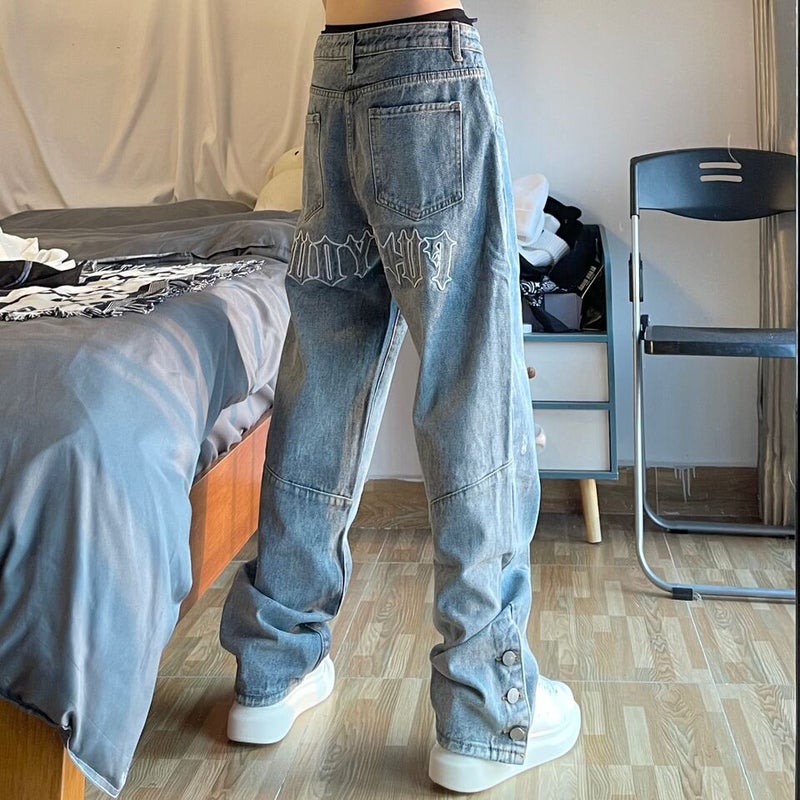 Unisex Casual Daily Denim Jeans - Image 5