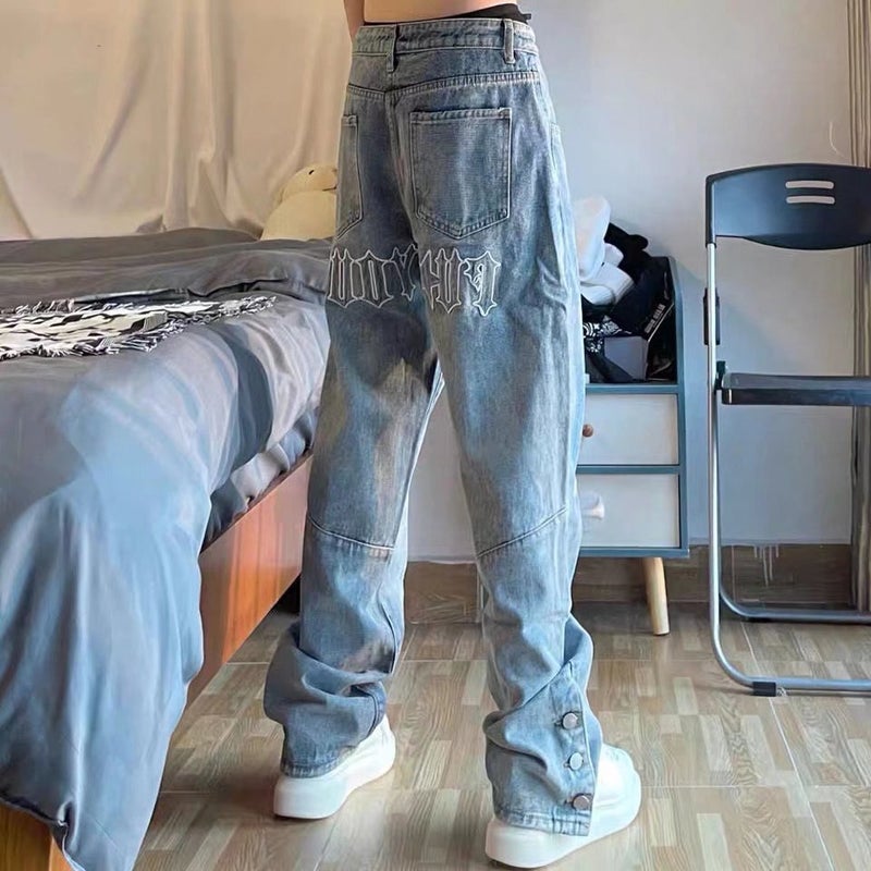 Unisex Casual Daily Denim Jeans - Image 2