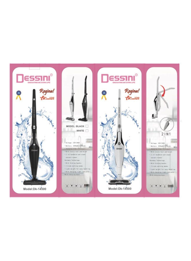 DESSINI 2 in 1  Handheld and Stand Vacuum Cleaner 2600 W DK-14500 white - Image 2
