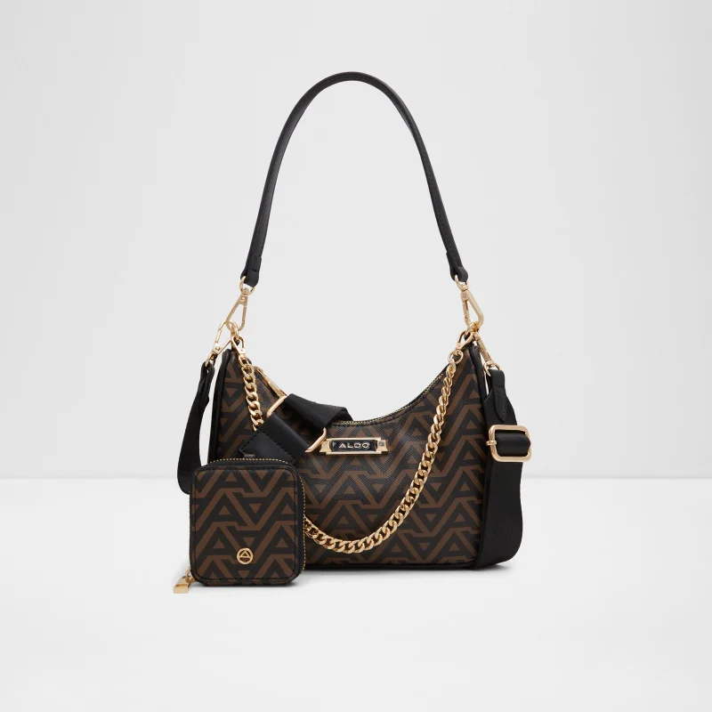 الدو ANNAENDRA Monogram Shoulder Bag with Coin Pouch
