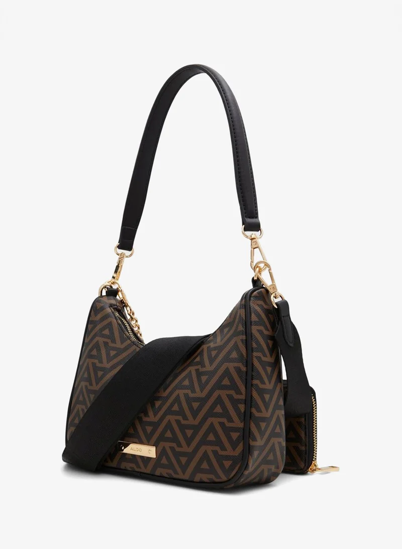 ALDO ANNAENDRA Monogram Shoulder Bag with Coin Pouch