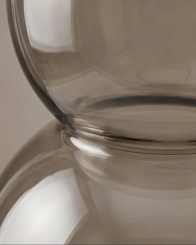 REDTAG Grey Glass Decorative Vase