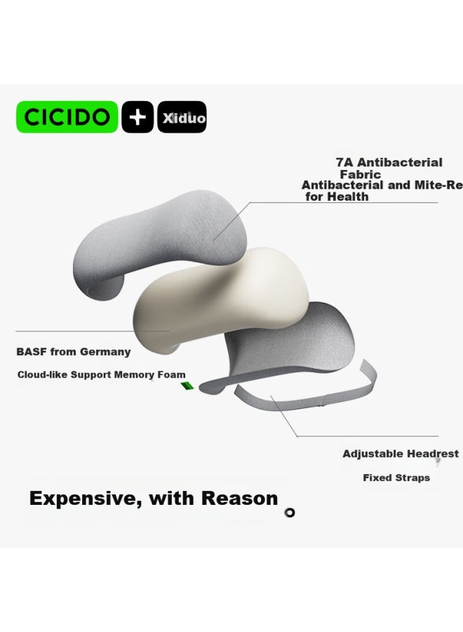 Cicido Car Headrest, Neck Pillow For Driving, Seat Cushion, Car Seat Backrest, Memory Foam Lumbar Support Pillow For Driver's Seat - Image 5