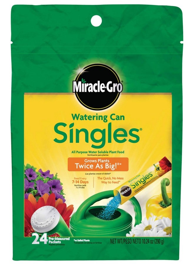 Miracle-Gro Watering Can Singles All Purpose Water Soluble Plant Food Includes 24 Premeasured Packets - Image 1