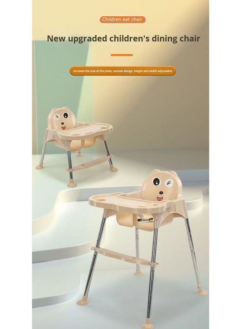 Portable, Adjustable, and Foldable Children's Dining Chair – Safe and Stable with Removable Tray