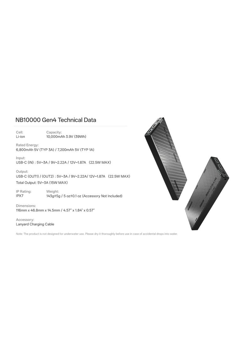 Nitecore Powerbank NB10000 Gen4 - Image 2