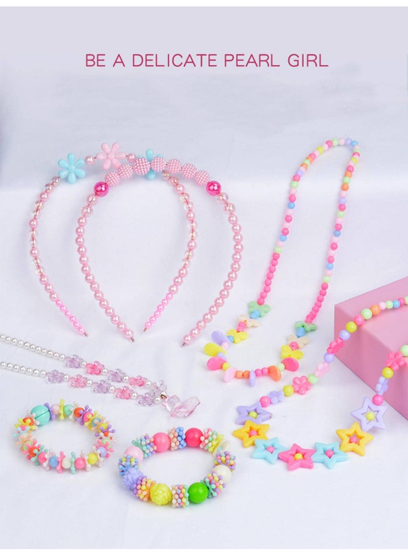 Capstro 24 Grid Acrylic Beads Jewelry Making Kit Candy Twilight – DIY Bead Box with 24 Multi-Style Charms, Strings & Accessories – Creative Jewelry & Craft Kit Gift for Girls Age 4+ - Image 3