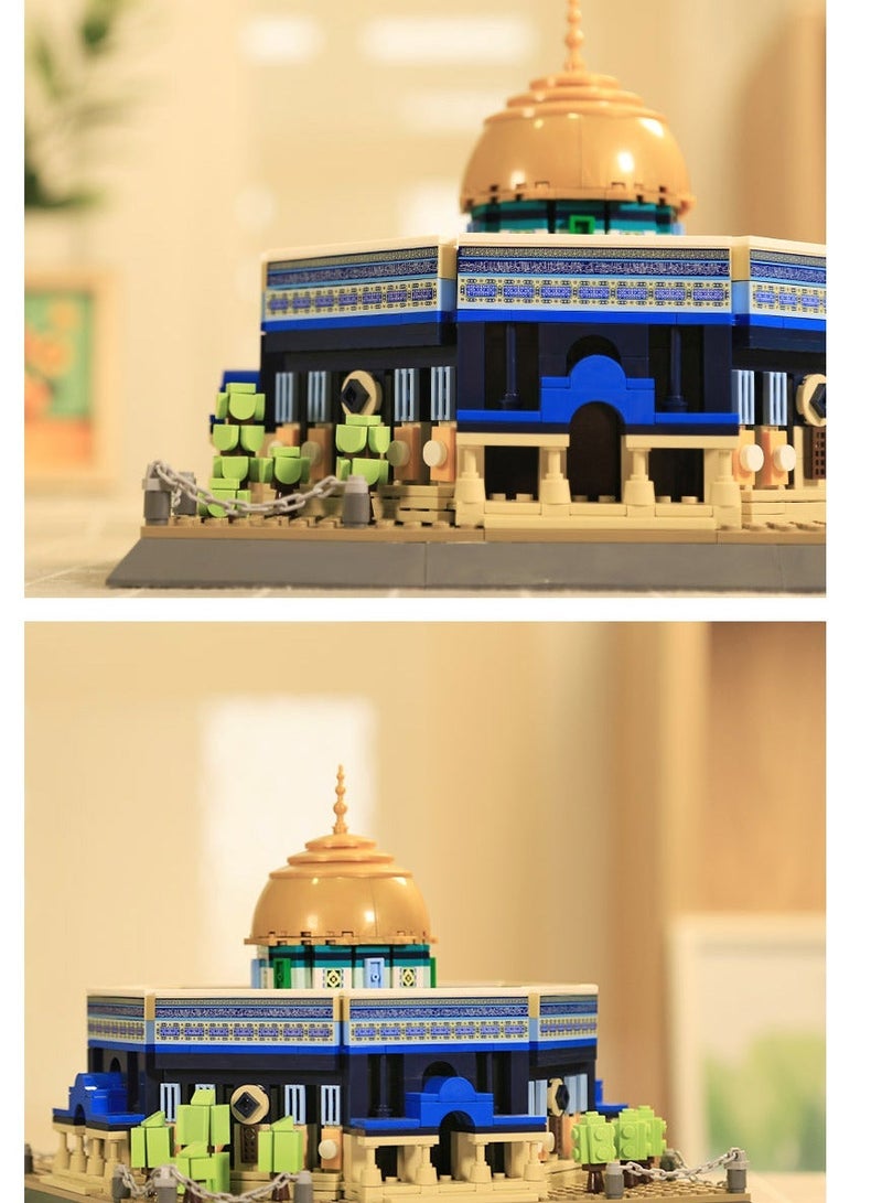 Wang Building Blocks Dome of the Rock Set for Kids & Teens (Ages 5-16) – Iconic Islamic Landmark Replica (983 PCS) - Image 5