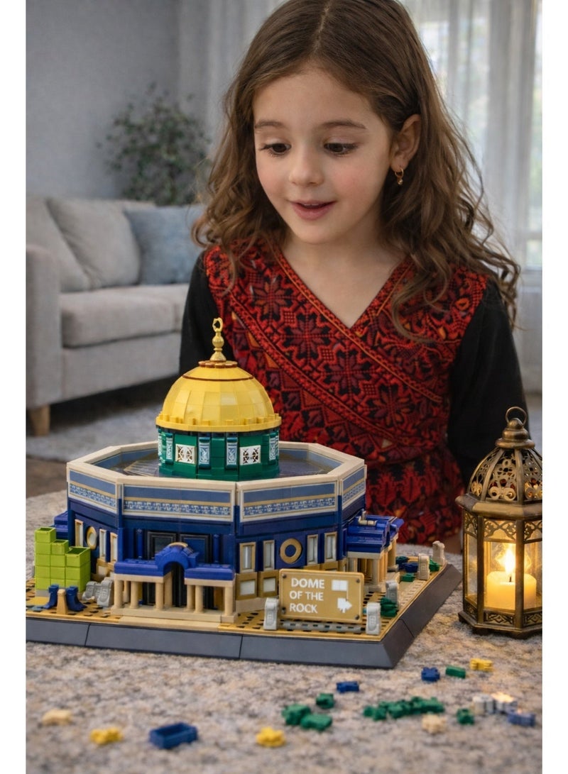وانج مجموعة بناء قبة الصخرة – نموذج مميز لمعالم إسلامية أيقونية (983 قطعة) - Image 2