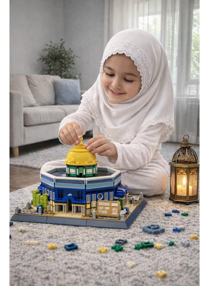 وانج مجموعة بناء قبة الصخرة – نموذج مميز لمعالم إسلامية أيقونية (983 قطعة) - Image 5