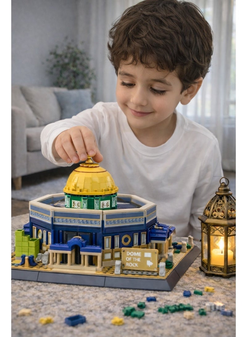 وانج مجموعة بناء قبة الصخرة – نموذج مميز لمعالم إسلامية أيقونية (983 قطعة) - Image 3