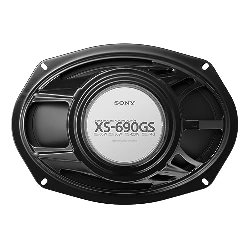 Sony XS-690GS 6x9 2-Way Coaxial Speaker - Pair - 4ohm - 60 Watts RMS/420 Watts Max - Image 2