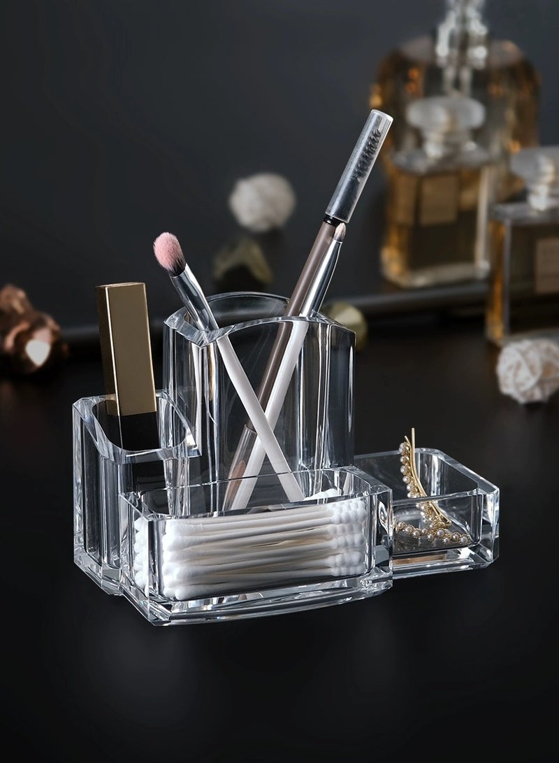 Cosmetic organizer, Pen Holder,Desk Organiser,Acrylic Cosmetic Makeup Organizer - Image 2
