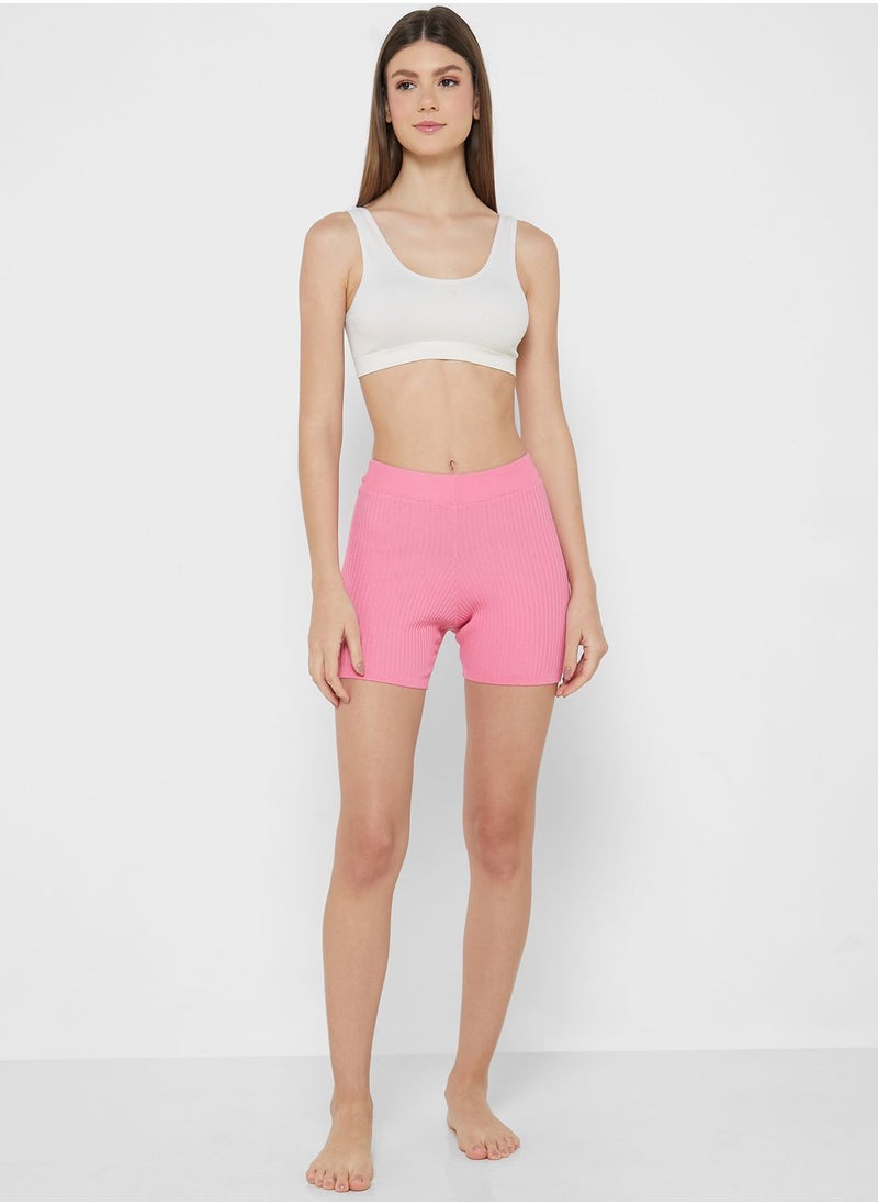 Cotton On Body - Rib Knit Lounge Bike Short - Image 1