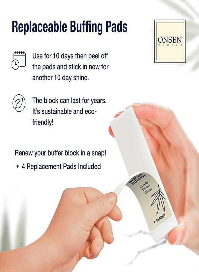 Onsen Japanese Nail Shape & Shine Kit | 3-Way Nail Buffer Block w/ 2 Extra Pads & 6-Pack Professional File 120/180 Grit for Natural and Acrylic Nails | Shape and Shine Series - Super Value Bundle - Image 5