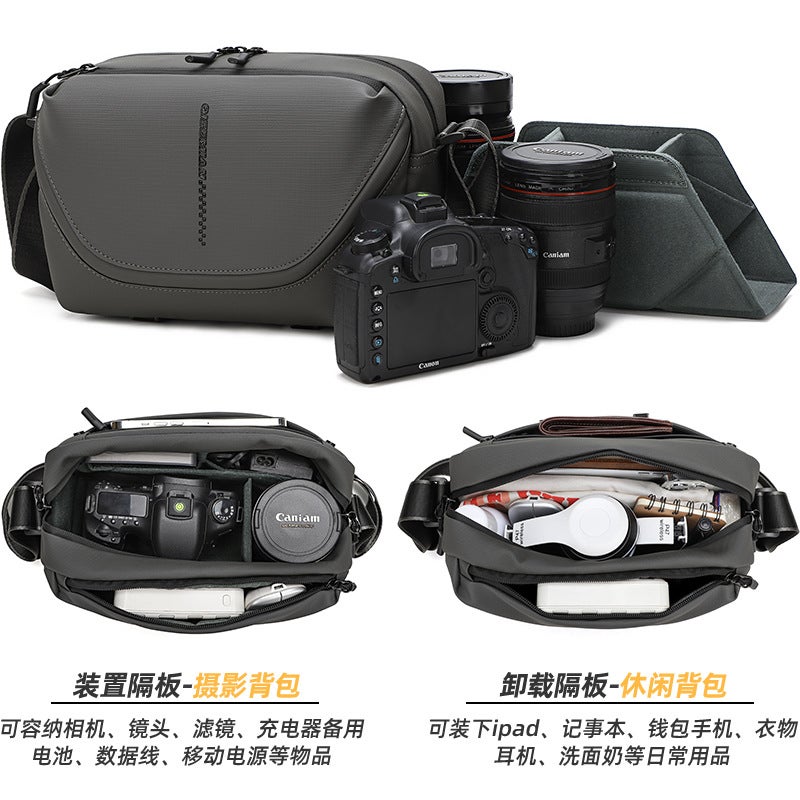 Digital Camera Bag Suitable For Canon R50 Sony Zv-E10 Fuji Xt5 Shoulder Diagonal Pography Protection Cosmetics Bag - Image 5