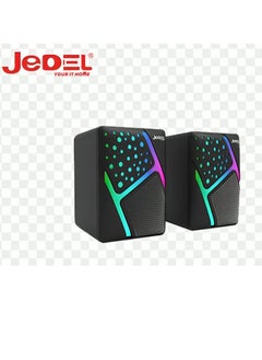 جي ديل مكبر صوت للألعاب S-527 للكمبيوتر الشخصي USB 2.0 مقبس 3.5 ملم مع صوت محيطي جيد أضواء RGB أفضل جودة سماعات ألعاب ميلودي ساوند  - Image 2