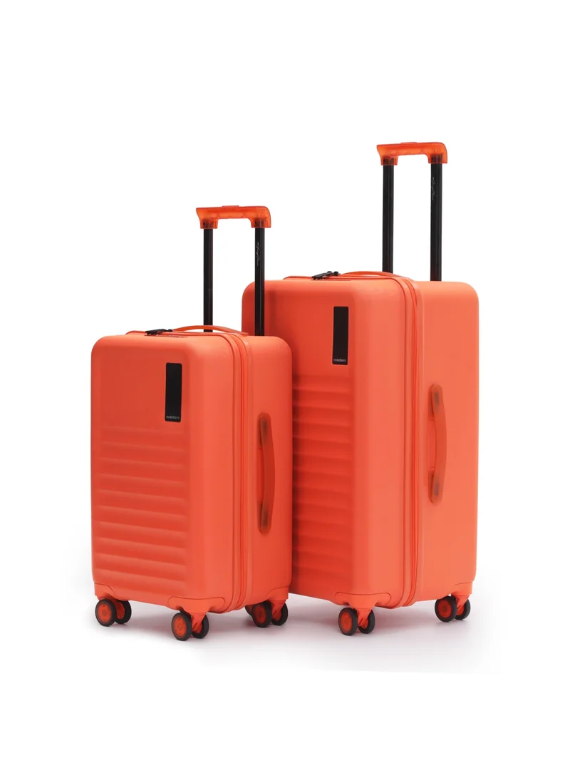 Mokobara The Aisle Trunk Set Of 2 - Durable Polycarbonate Material | Stardust, Orange