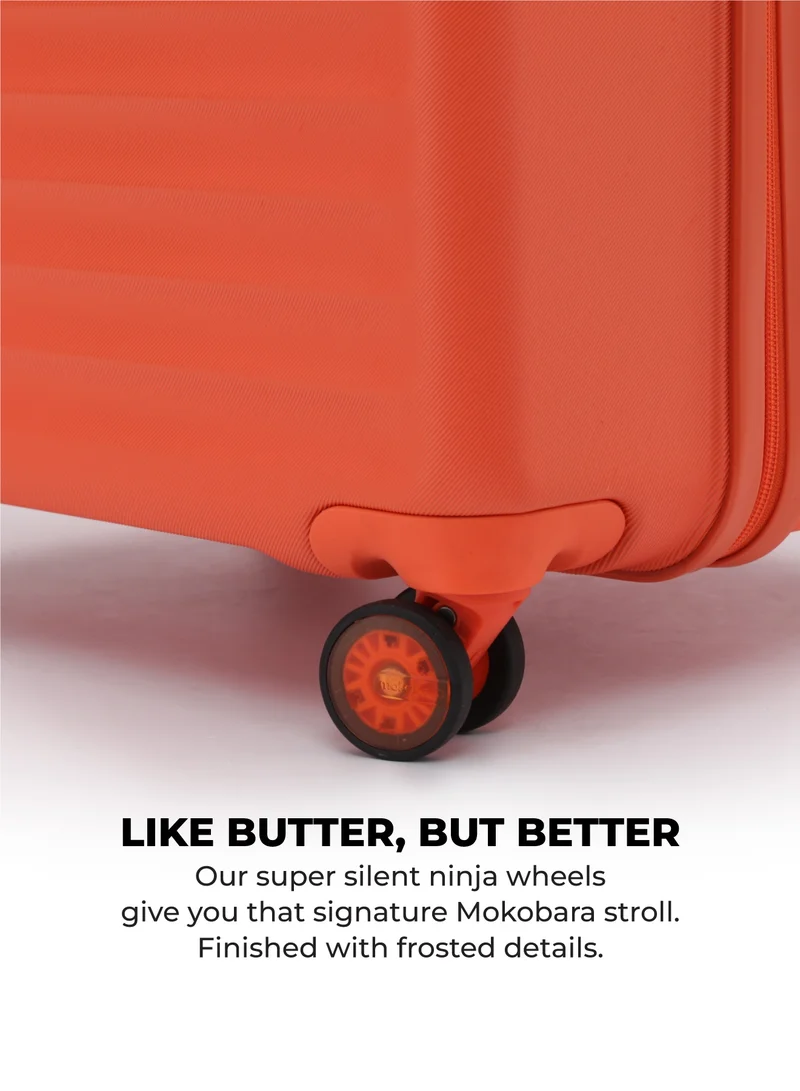 Mokobara The Aisle Trunk Set Of 2 - Durable Polycarbonate Material | Stardust, Orange