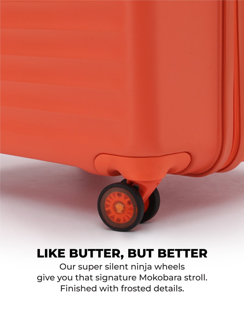 Mokobara The Aisle Trunk Set Of 2 - Durable Polycarbonate Material | Stardust, Orange - Image 3