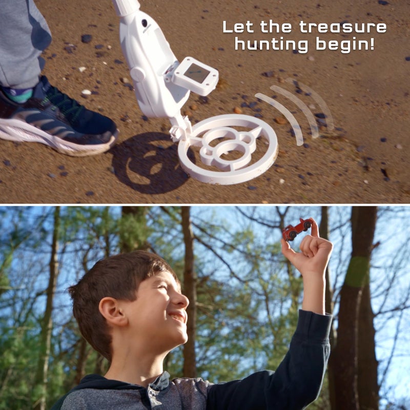 Thames & Kosmos The Thames & Kosmos Metal Detector Essential STEM Tool for Kids | Detects Metal 6â€ Deep, Lightweight & Ergonomic Design w/Adjustable Arm Length | LCD Screen w/Audio Feedback, Accurate Explorations - Image 2