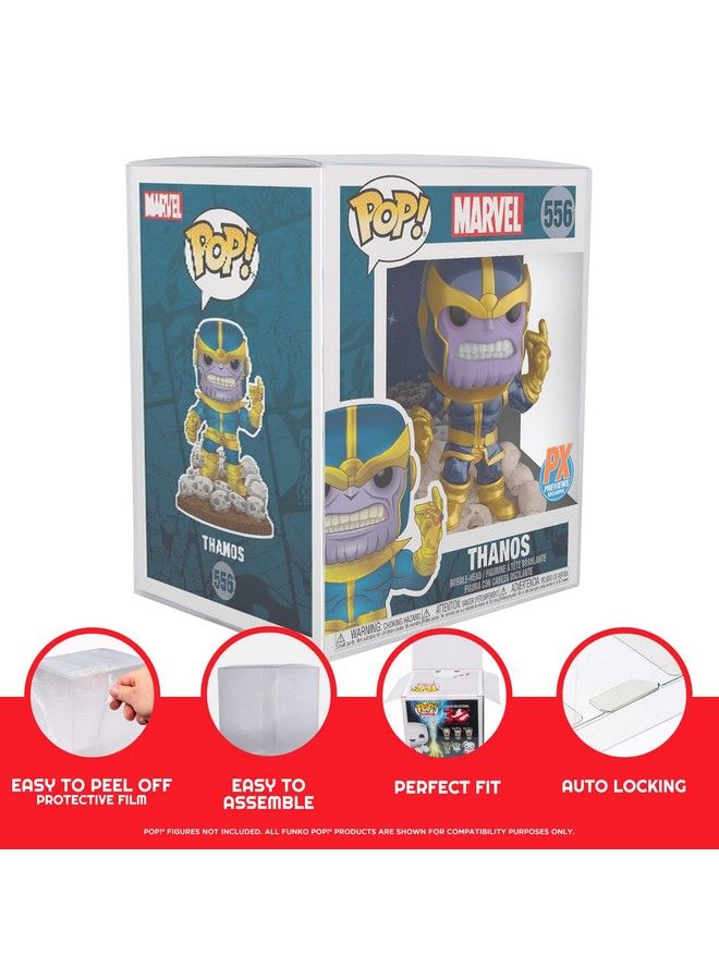 EVORETRO Display Case Protector Compatible For Funko Pop 6 Inch Box Protectors Case Acid Free Case Display ;Protective Cases Fit All Standard Funko Pop Vinyl Figures (10 Pcs) - Image 5