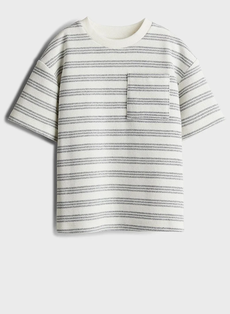H&M Kids Pocket Detail Striped T-Shirt