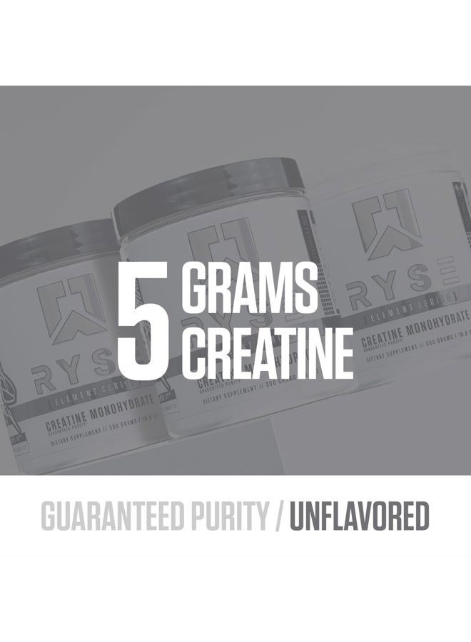 RYSE Up Supplements Creatine Monohydrate, (Unflavored, 60 Servings), Improves Strength and Power, 5g Creatine Per Scoop. - Image 3