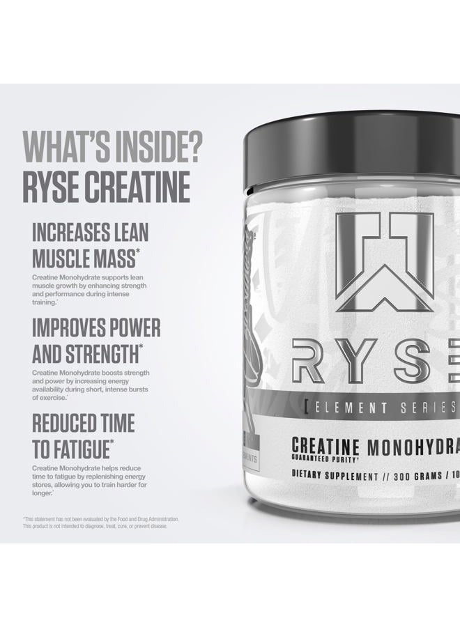 RYSE Up Supplements Creatine Monohydrate, (Unflavored, 60 Servings), Improves Strength and Power, 5g Creatine Per Scoop. - Image 4