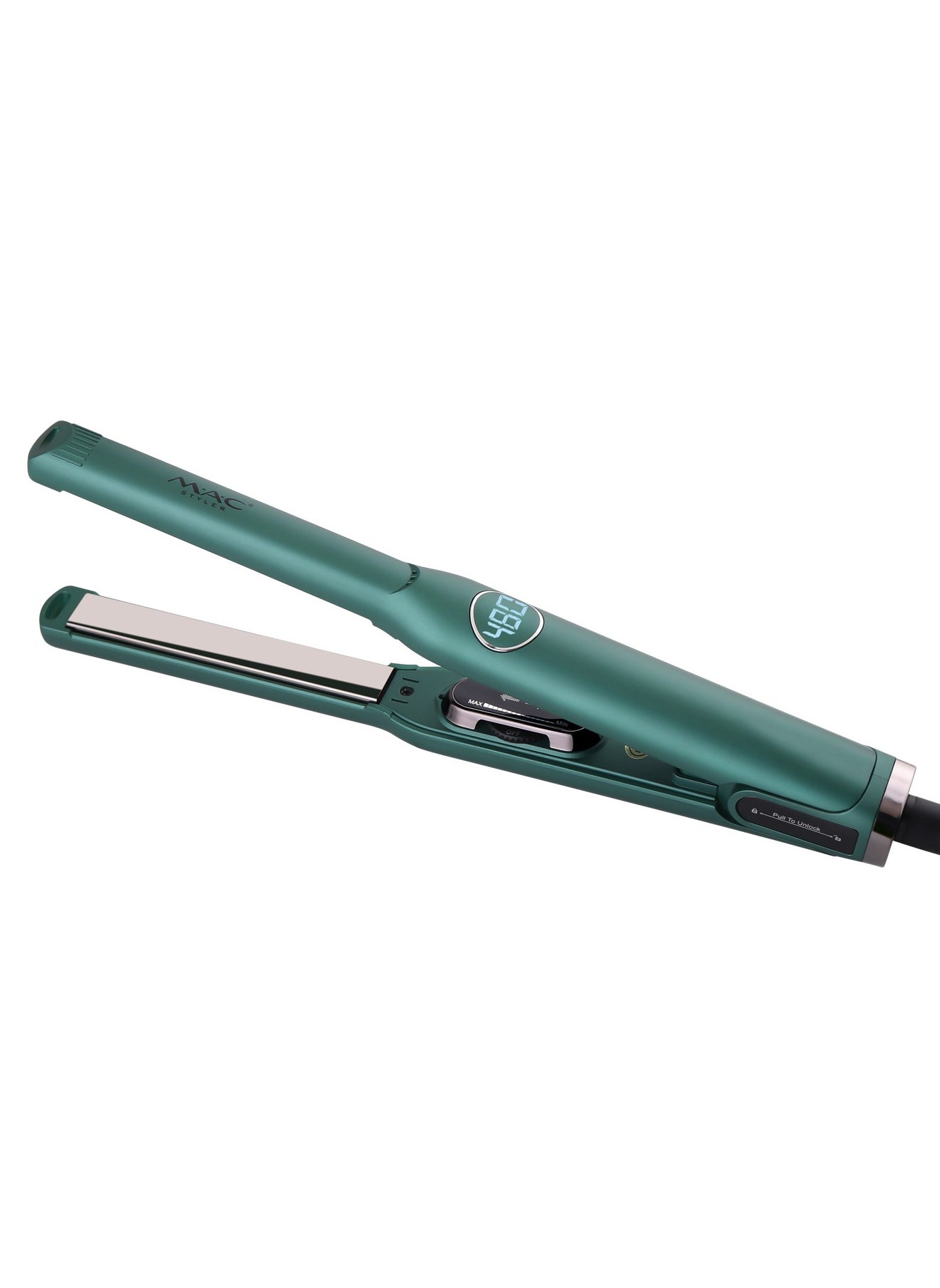 Mac Styler MAC Professional LCD Hair Straightener Curling Iron for Travel Mini 2 in 1 Titanium Flat Iron for Girls Women 