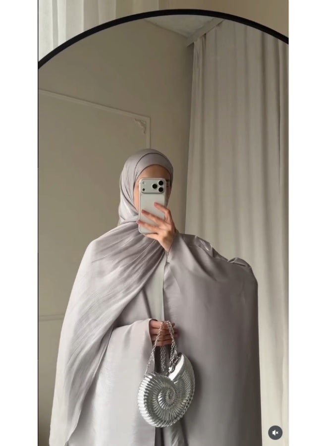 أربع قطعة مجموعة فستان الشرق الأوسط العادي فضفاضة فستان رداء أنيق - Image 4