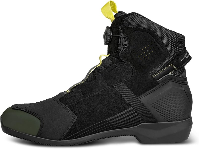 SHIMA EDGE Vented Motorbike Shoes for Men - Breathable Khaki Riding Boots with ATOP Closure System - Image 5