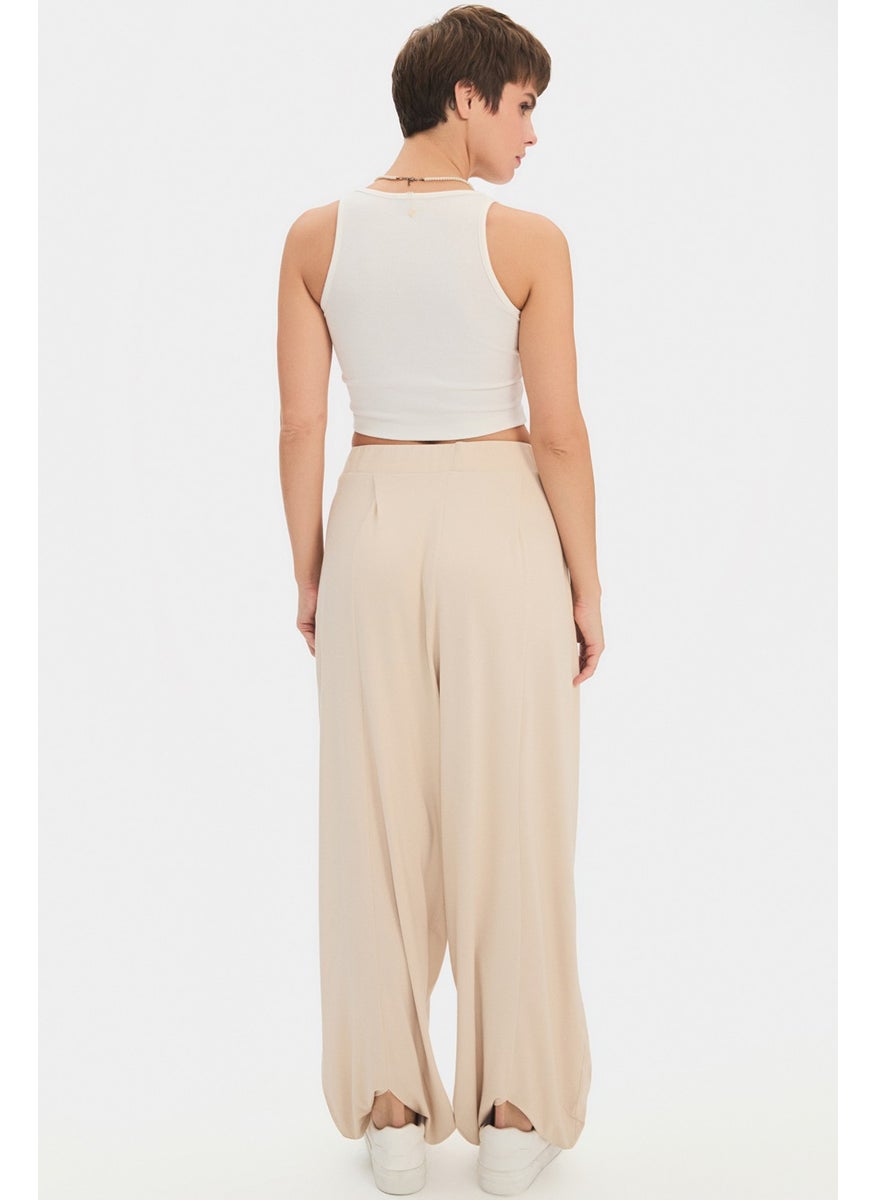 JUNE - Women's Rayon Blend Wide Leg/Wide Leg Flowy Trousers - Image 1