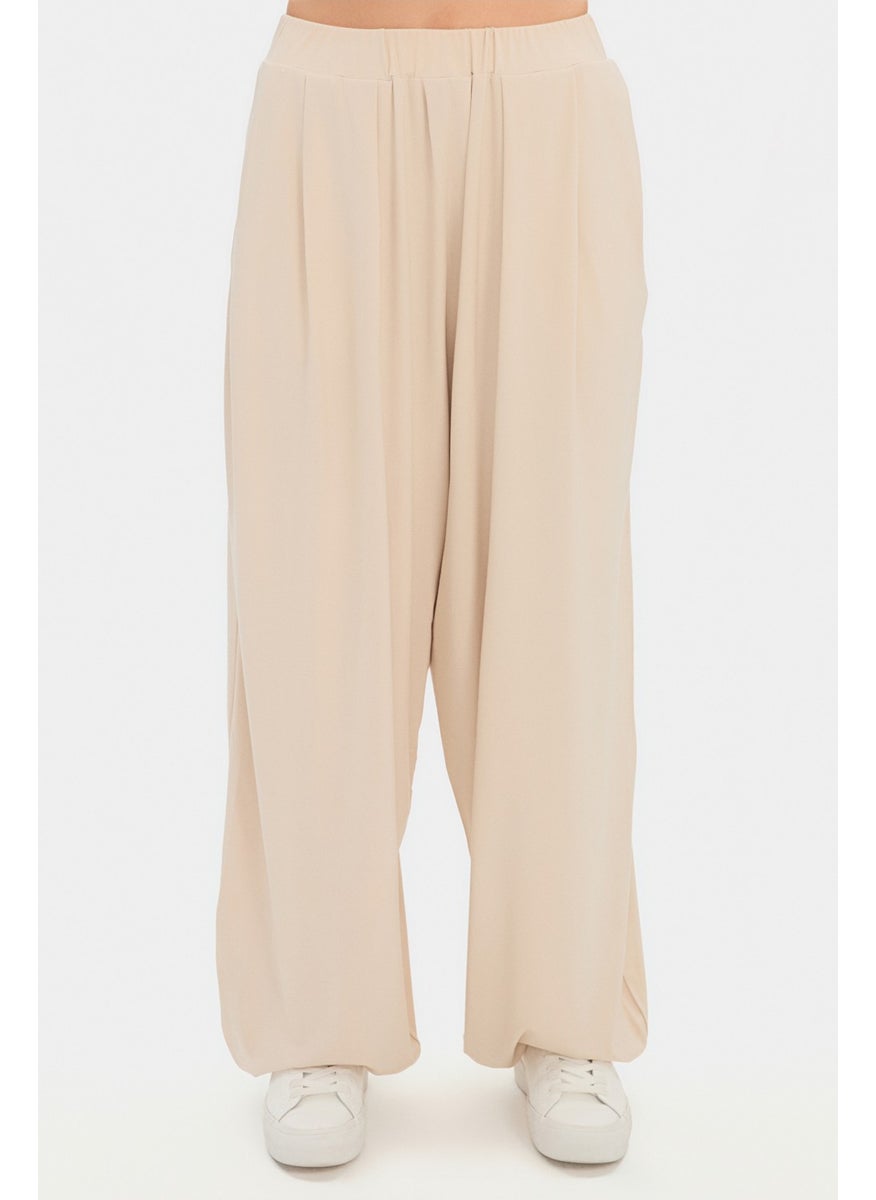 JUNE - Women's Rayon Blend Wide Leg/Wide Leg Flowy Trousers - Image 1