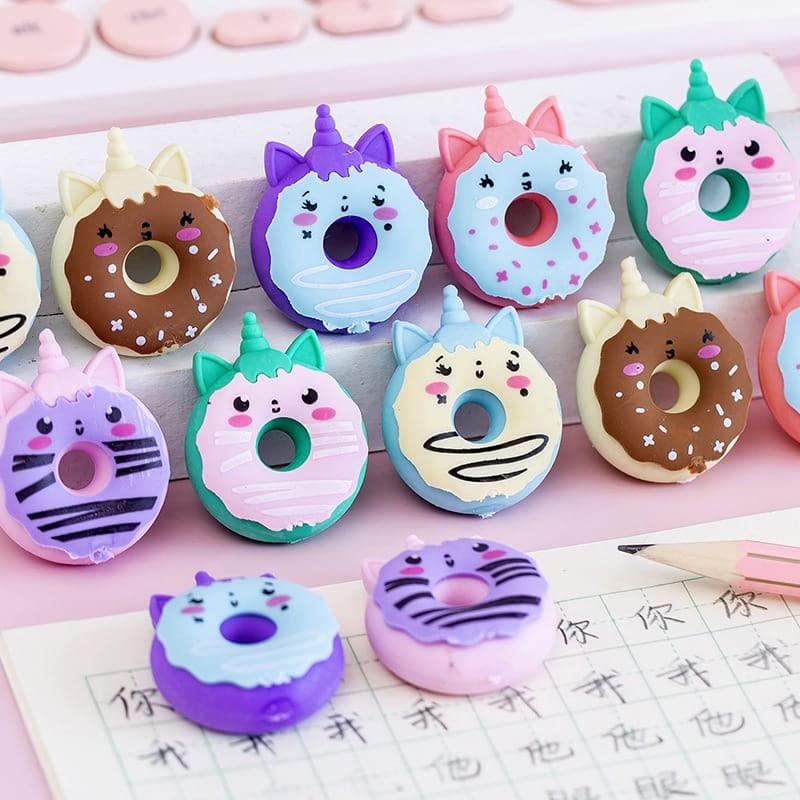 Tera13 Return Gifts for Girls - Unicorn & Donut Shape Erasers (24 Pcs), Non-Toxic, Birthday Gifts - Image 4