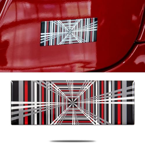 TSTESE Plaid Badge Emblem Compatible with Tesla Model 3 Y X S Cybertruck Roadster Highland Performance Exterior Rear Trunk Accessories Sticker Decal Decorations Trim Decor Motor Part Emblems Modification - Image 1