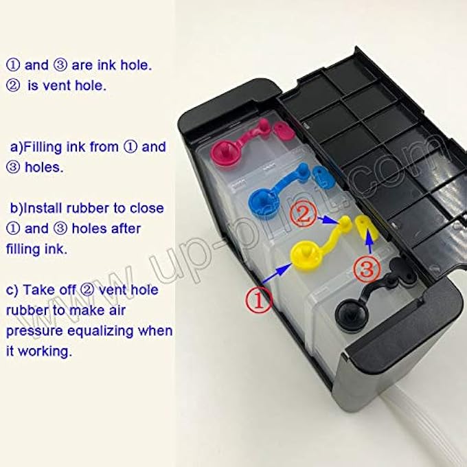 INK CONTINUOUS INK SPLY SYSTEM CISS INK TANK DIY KITS COMPATIBLE FOR HP 21 22 60XL 61XL 62XL 63XL 64XL 65XL 92XL 94XL 901XL 56XL 57XL 58XL 650XL 652XL INK CARTRIDGE - Image 2