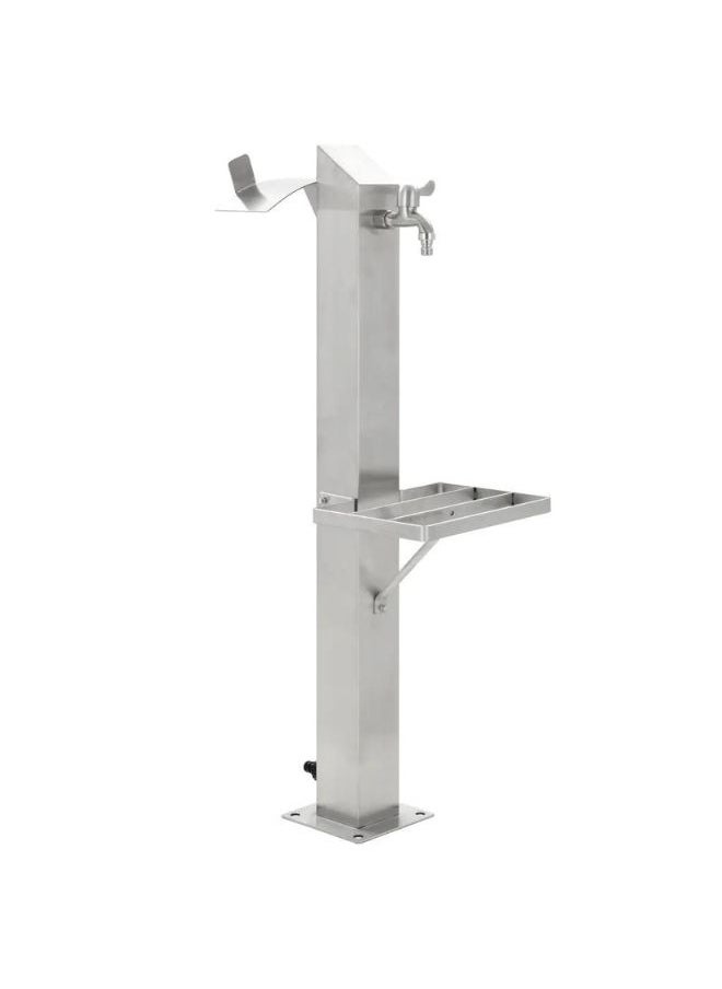 vidaxl vidaXL Garden Water Column Stainless Steel Square 95 cm  - Image 1