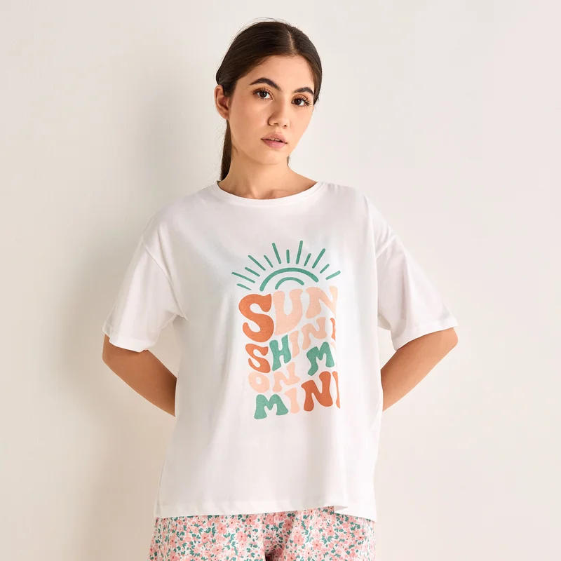 Splash FAV Floral Print Shorts Set