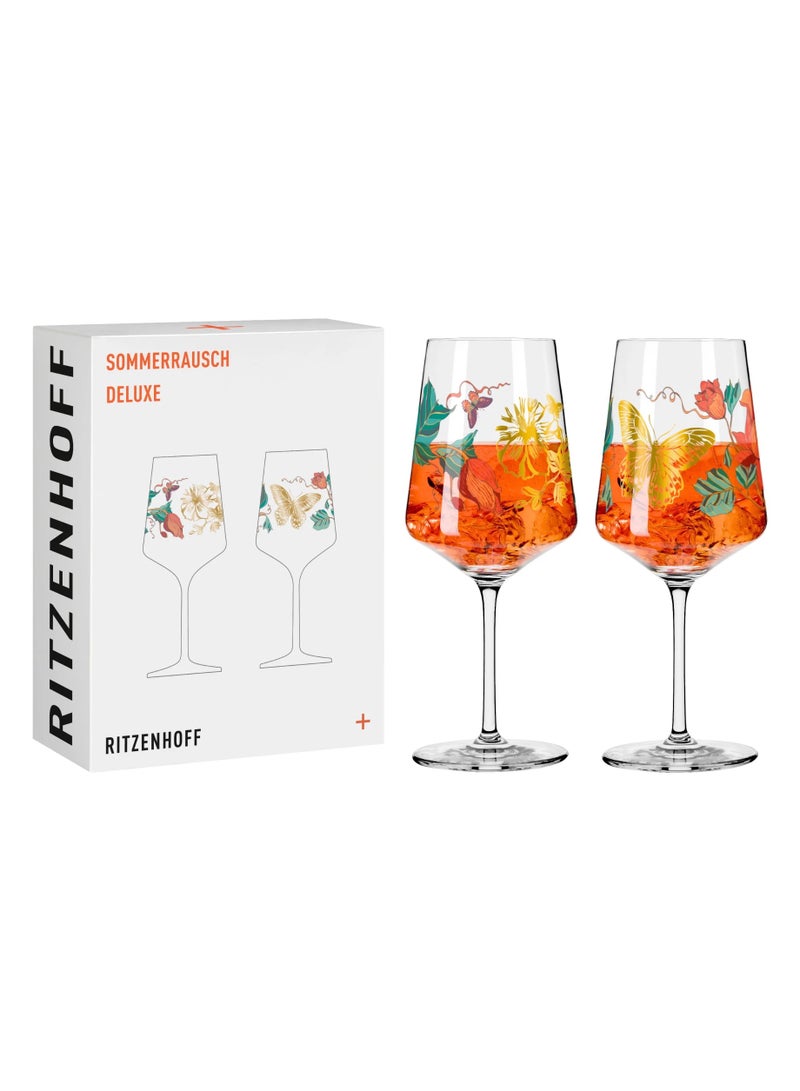 Ritzenhoff 2-Piece Crystal Glass Set 544ml | For Cocktails, Wine & Juice | Gift Box | Made in Germany - Image 1