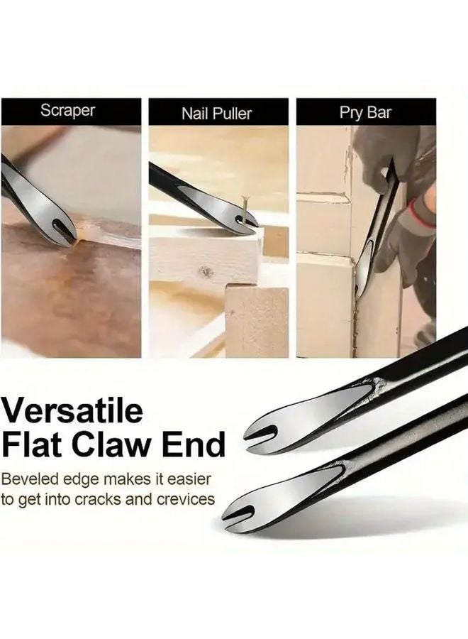 12 Inch Nail Puller Carbon Steel Remodeling Tool Multifunctional Pry Bar for Household Woodworking - Image 4