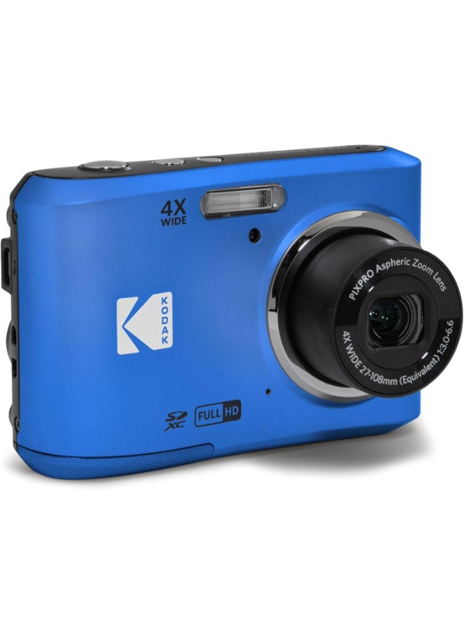 كوداك كاميرا رقمية PIXPRO فريدة زوم FZ45-BL بدقة 16 ميجابكسل مع زوم بصري 4X وزاوية واسعة 27 مم وشاشة LCD بحجم 2.7 بوصة (زرقاء) - Image 2