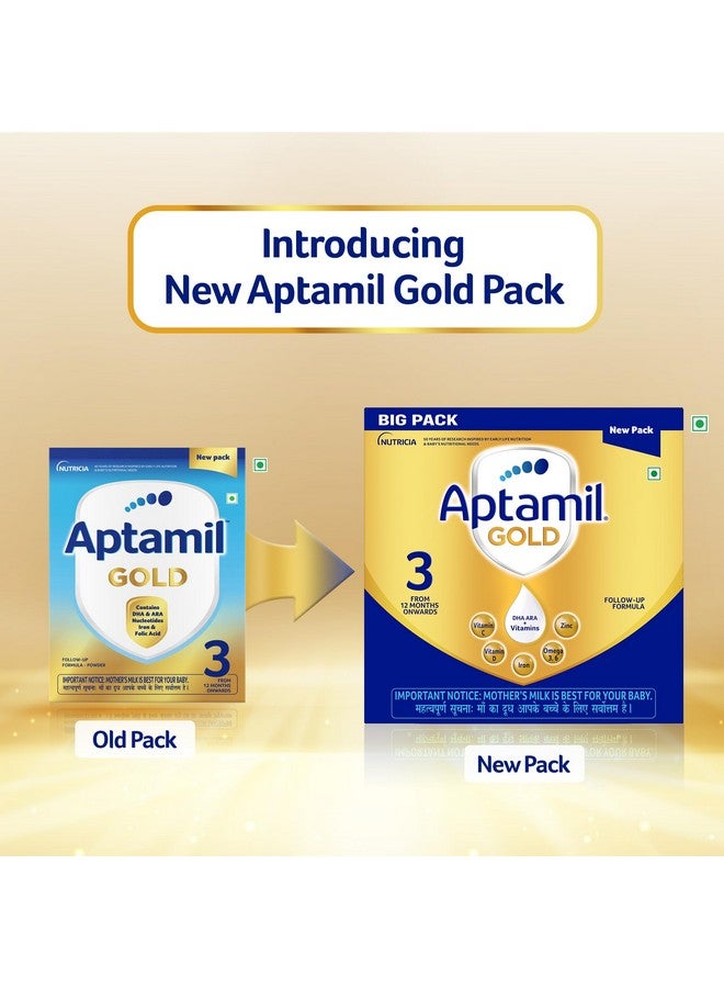 Aptamil Aptamil Gold Infant Formula Milk Powder for Babies - Stage 3 (12 month onwards) - with Prebiotics and DHA - 1.2 kgs - Large Pack - Image 2