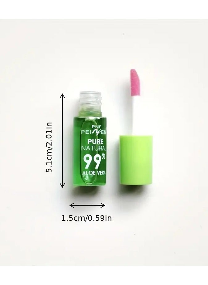 PNF - 4 PCS Nourishing Moisturizing Lip Gloss with Natural Aloe Vera Essence - Long Lasting Color Changing Waterproof Lip Care Lipstick Valentine's Day Gifts - Image 1